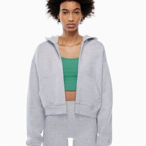 Aritzia TNA Boyfriend Fit Zip Up Fleece